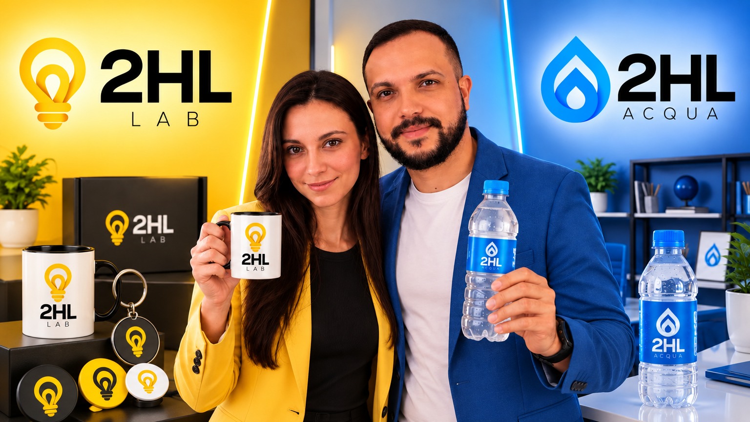 2HL Lab e 2HL Acqua: brindes corporativos e águas personalizadas, juntos em um novo momento da 2HL